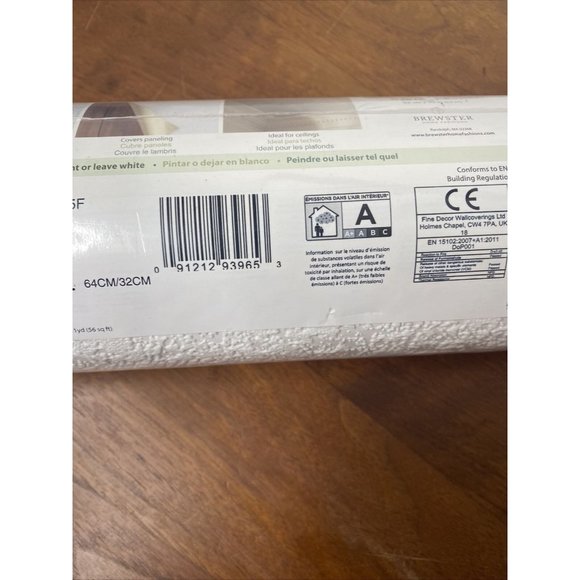 Brewster Paintable Solutions Wallpaper 93965F Textured Wall Covering 11 yds x 20 - Picture 4 of 9